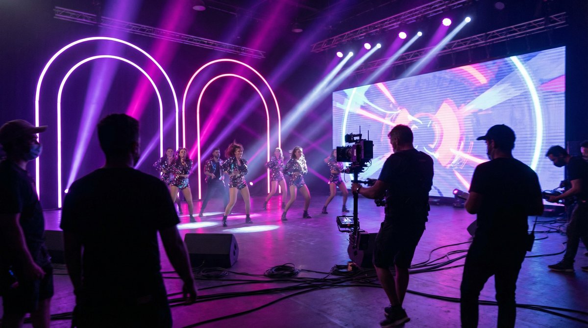 含羞草黄音乐MV舞动光影